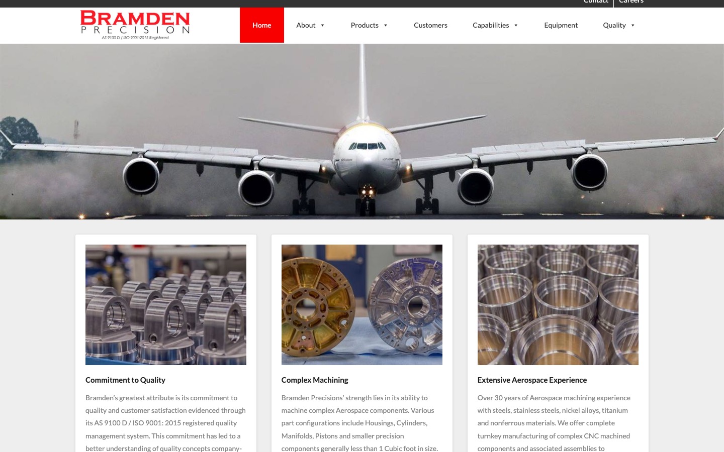 The current homepage